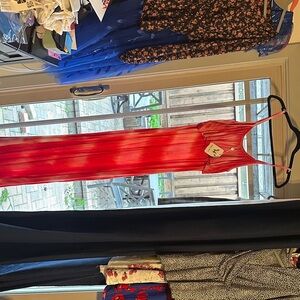 White Mark Vibrant Red Maxi Dress